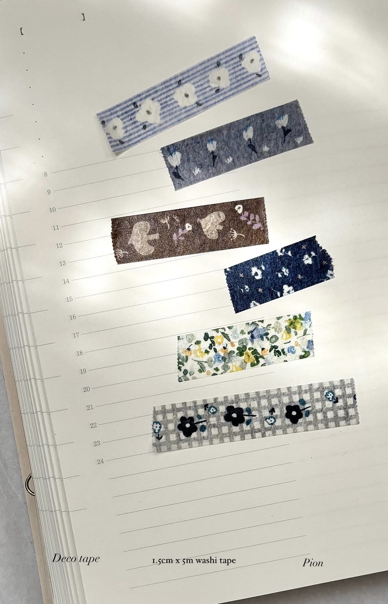 PION - Washi Tape 15 mm - Deco Tape