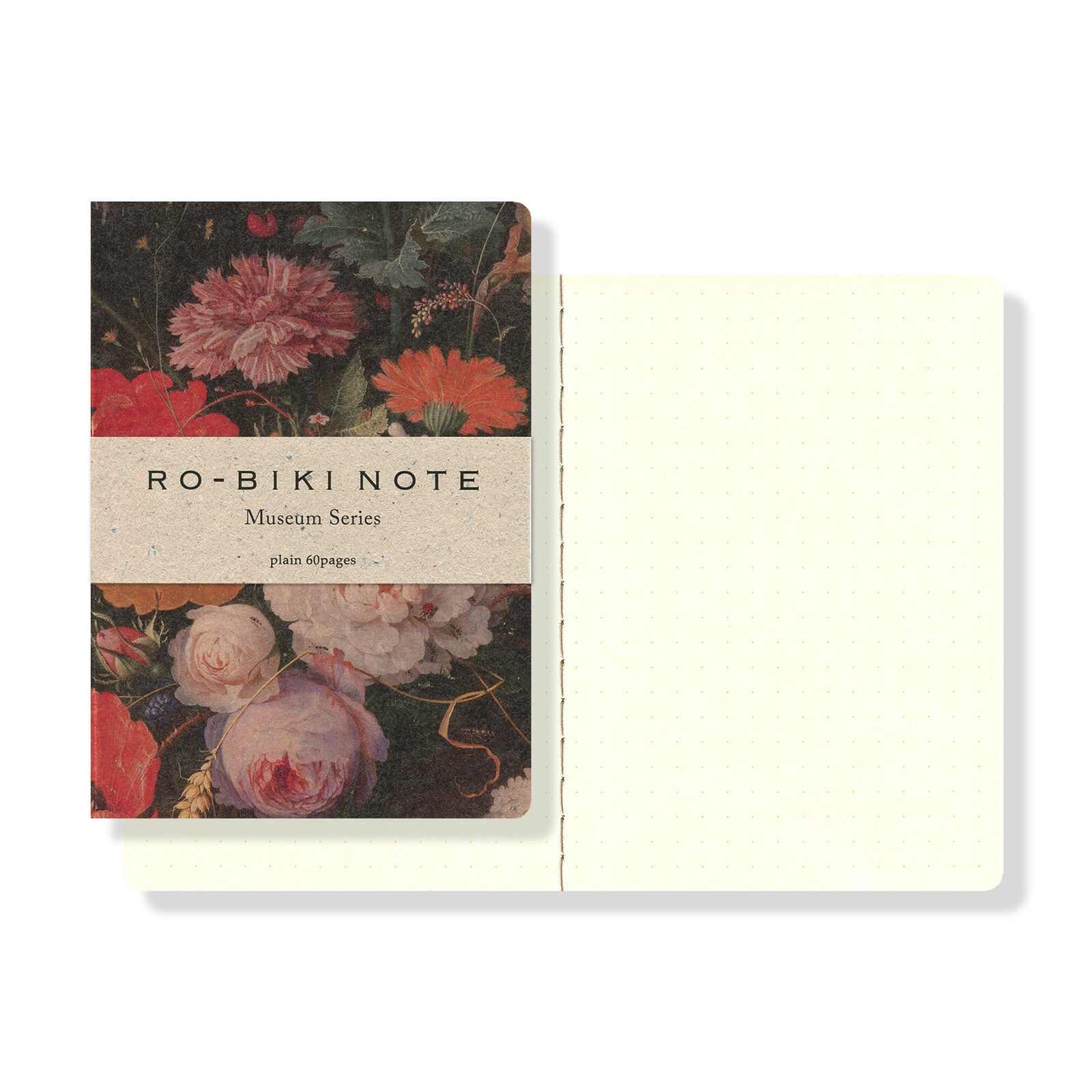 Yamamoto Paper - Cuaderno Puntos Flores- RO-BIKI NOTE - Museum Series
