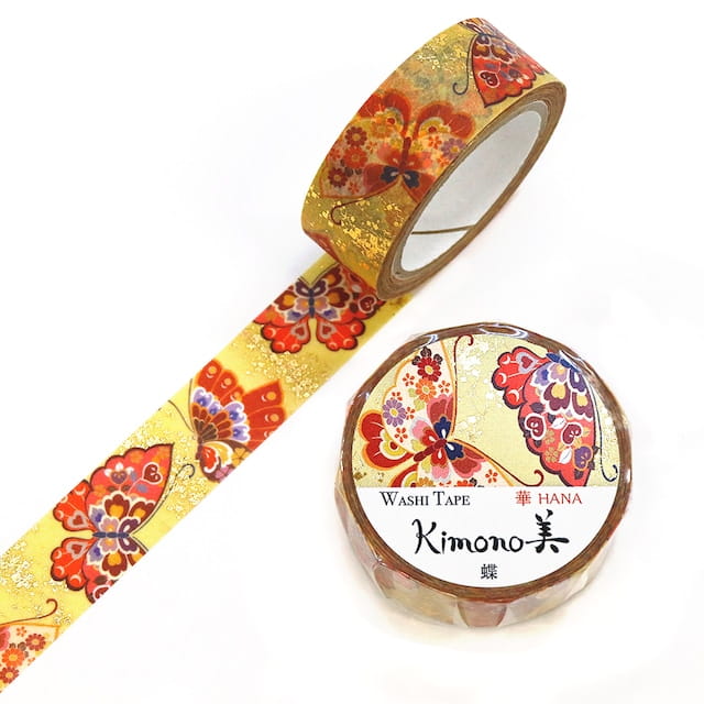 SAIEN - Washi Tape - Butterfly - KIMONO - 15 mm