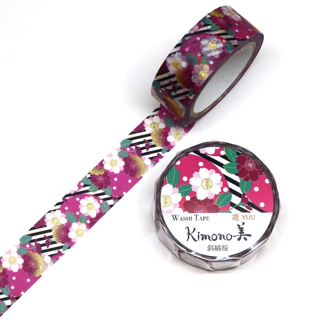 SAIEN - Washi Tape - Cherry Blossoms - KIMONO - 15 mm