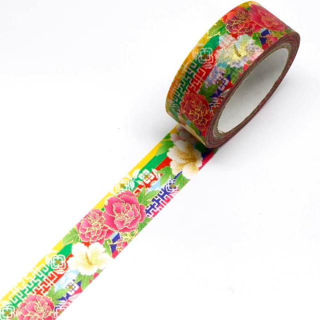 SAIEN - Washi Tape - Rose of Sharon Korea - MONDE - 15 mm