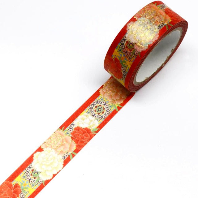 SAIEN - Washi Tape - Carnation Spain - MONDE - 15 mm