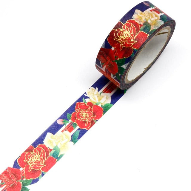 SAIEN - Washi Tape - Rose England - MONDE - 15 mm