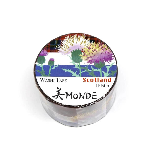 SAIEN - Washi Tape - Thistle Scotland - MONDE - 25 mm
