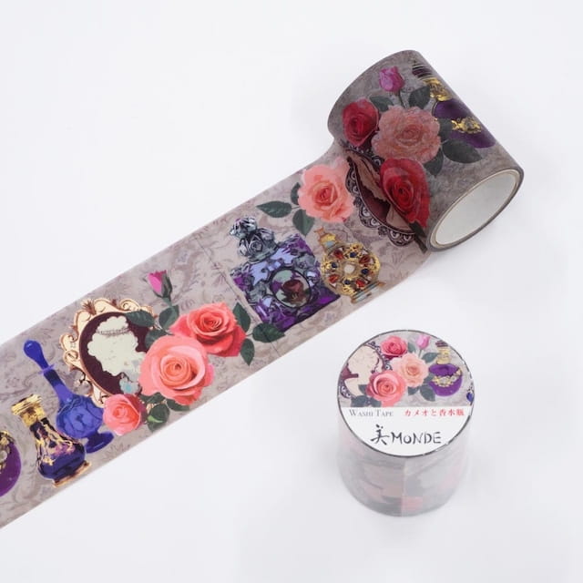 SAIEN - Washi Tape - Perfume Bottle - MONDE - 50 mm