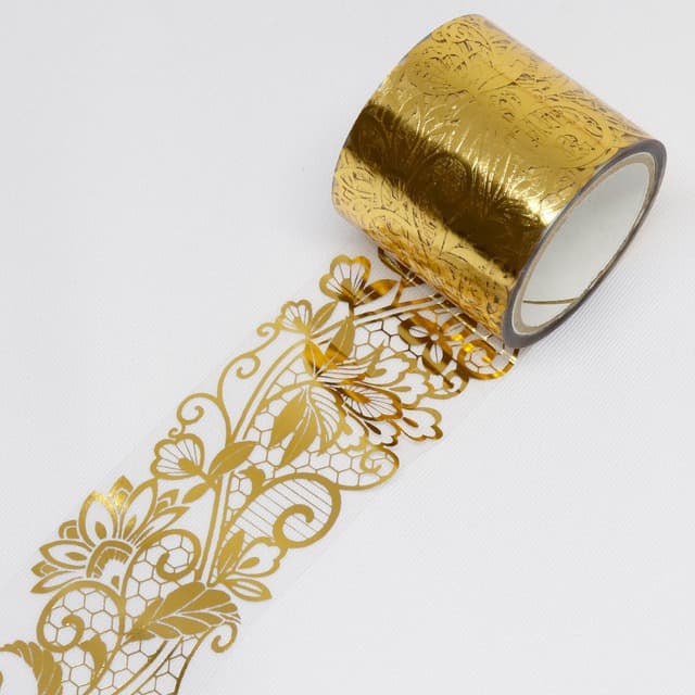 SAIEN - Washi Tape - Fleure Gold - MONDE - 35 mm