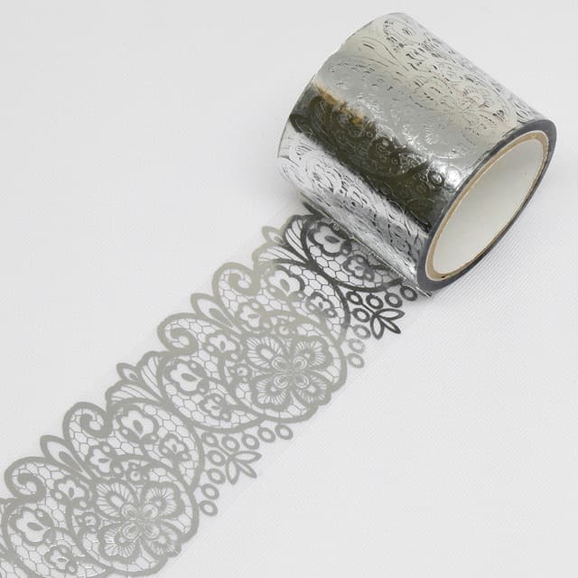 SAIEN - Washi Tape - Romane Silver - MONDE - 35 mm