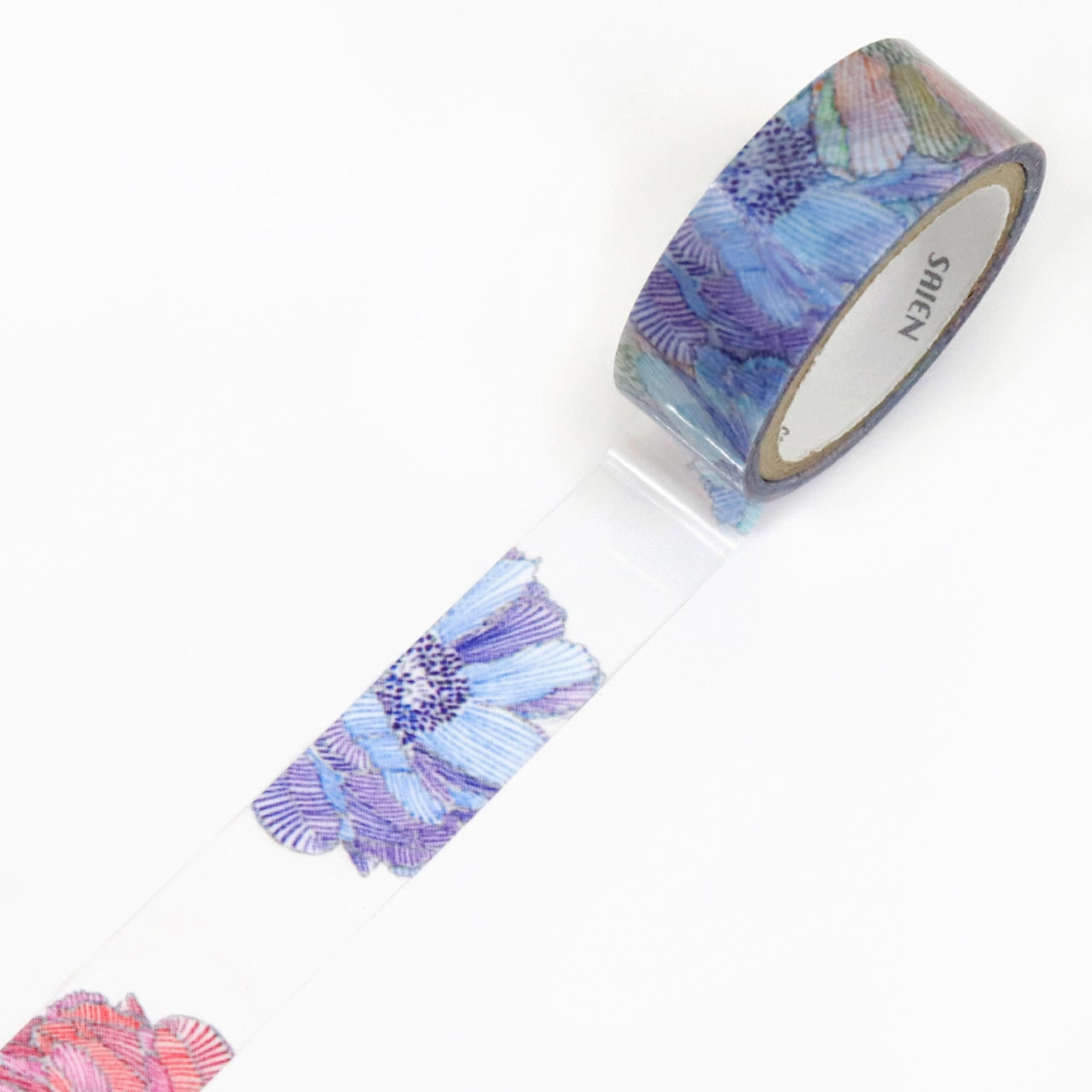 SAIEN - Washi Tape Transparente - Peony HR-0023