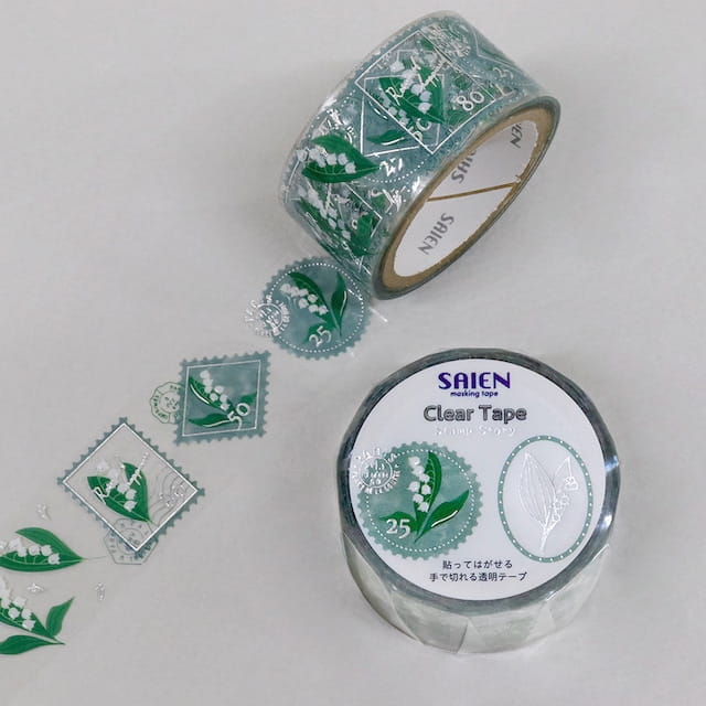 SAIEN - Washi Tape Transparente - Lily of the Valley HR-1015