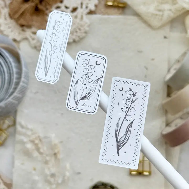 Leela Journals - Hoja de Pegatinas - Lily of the Valley Frames