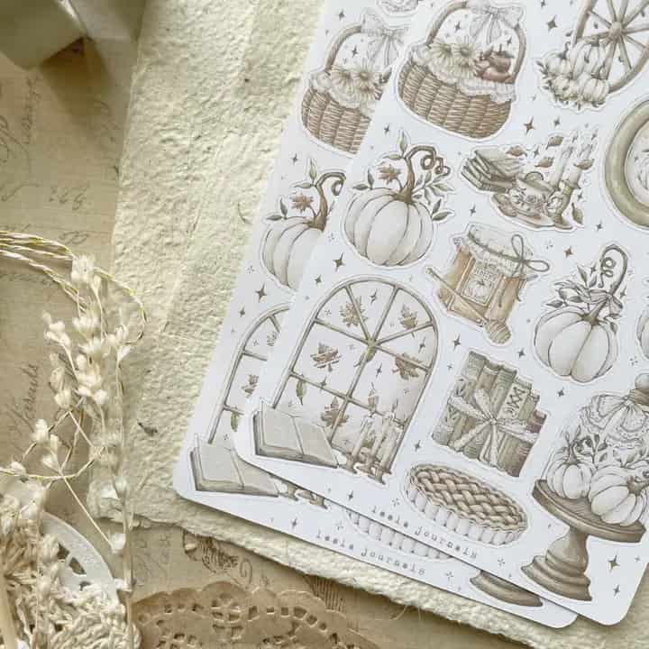 Leela Journals - Hoja de Pegatinas - Fall Whimsical