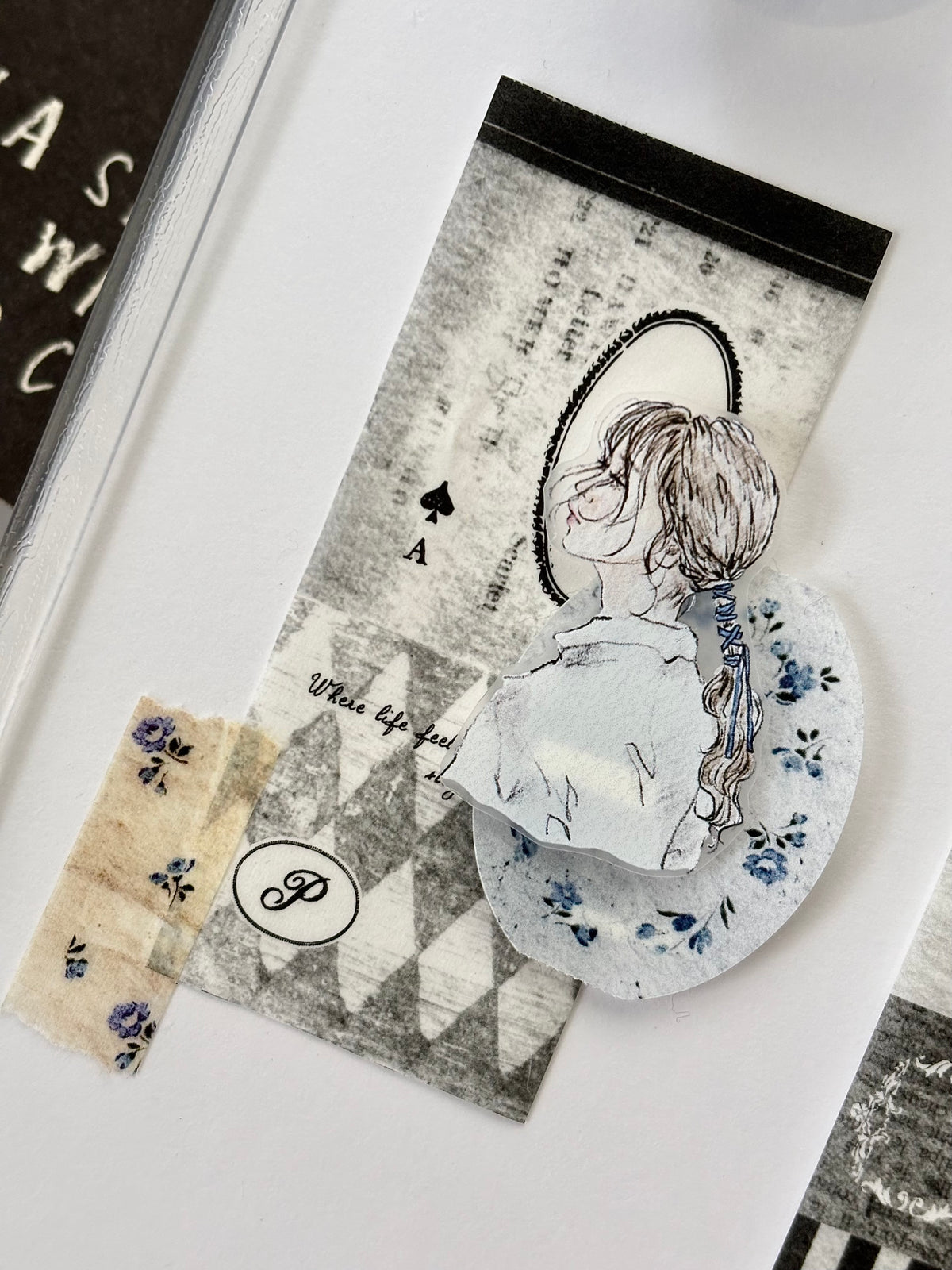 PION - Washi Tape 40 mm - Black Pages