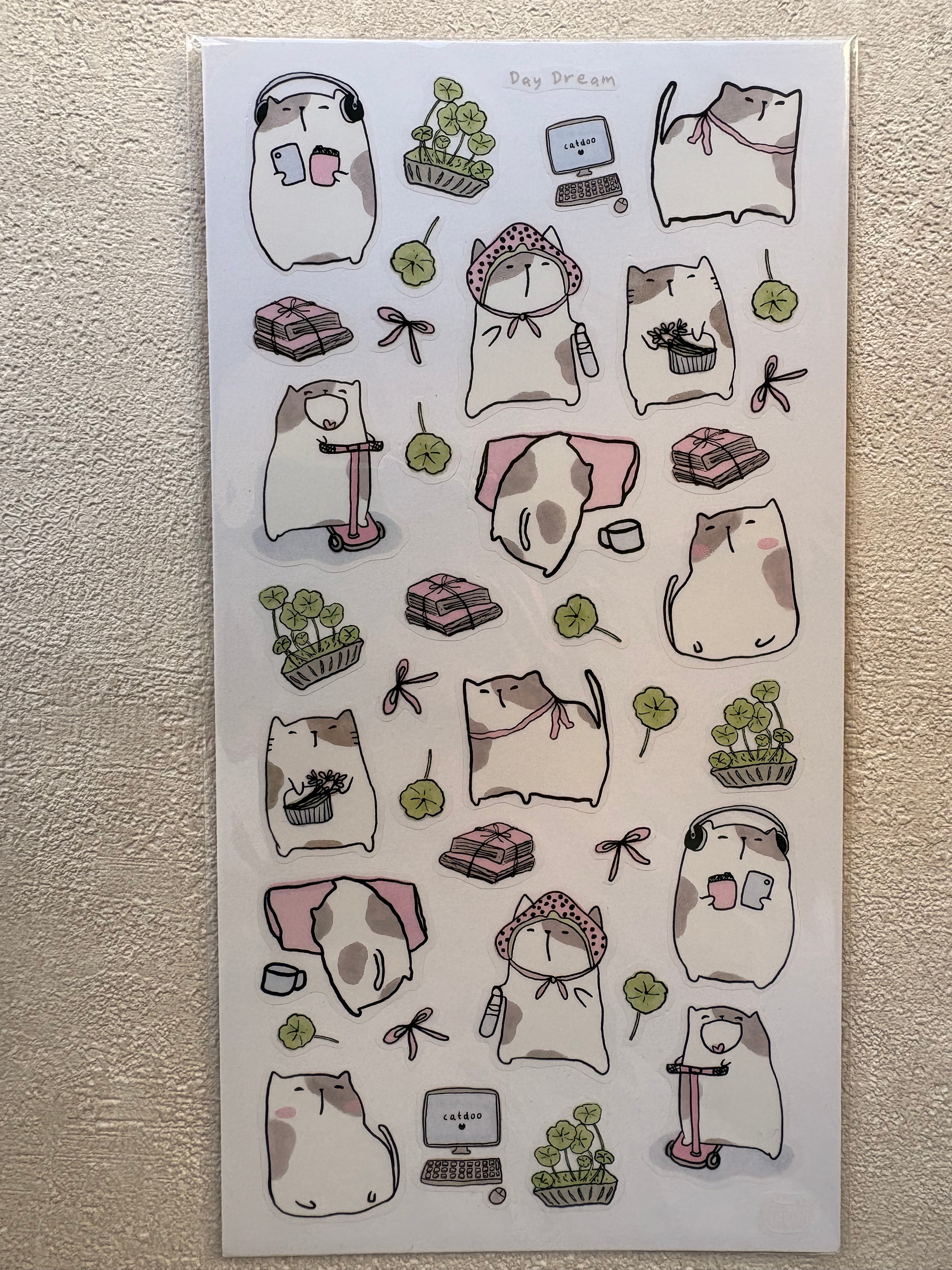 CatDoo - Hoja de Pegatinas - Enjoy the Day