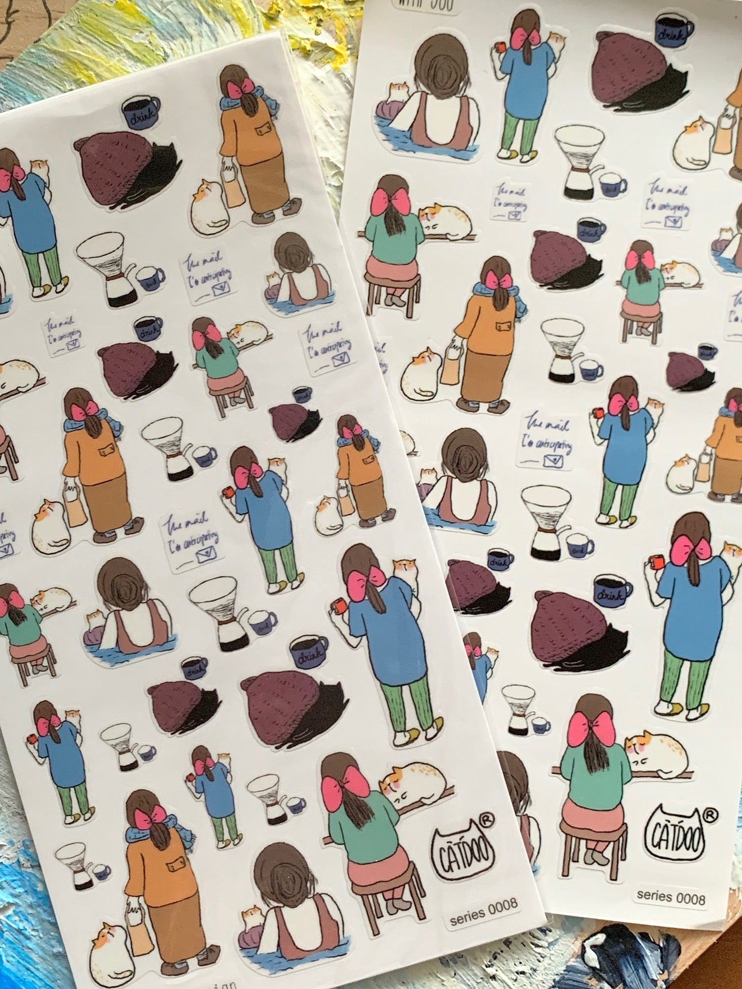 CatDoo - Hoja de Pegatinas - With You