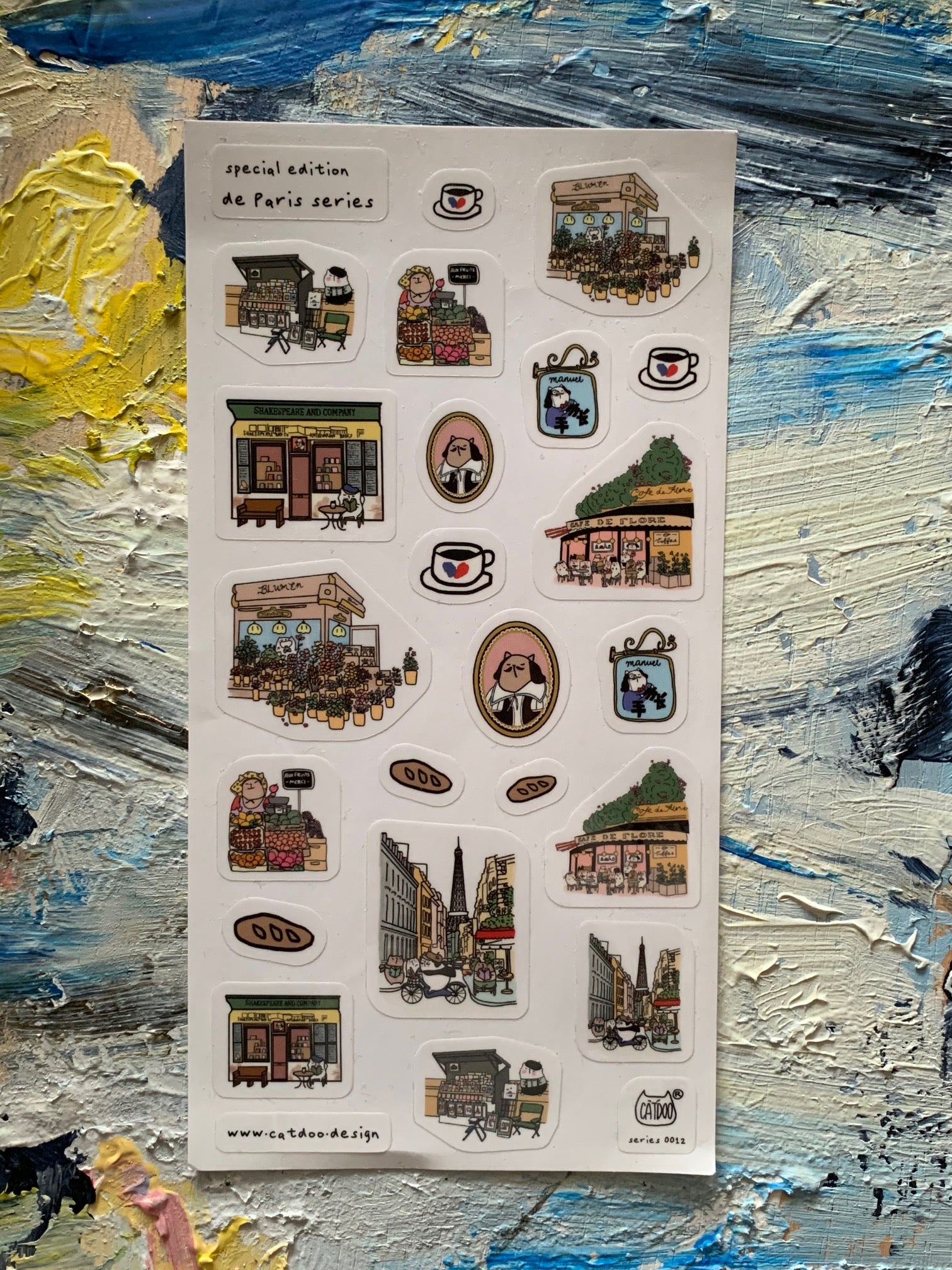 CatDoo - Hoja de Pegatinas - Special Edition de Paris Series