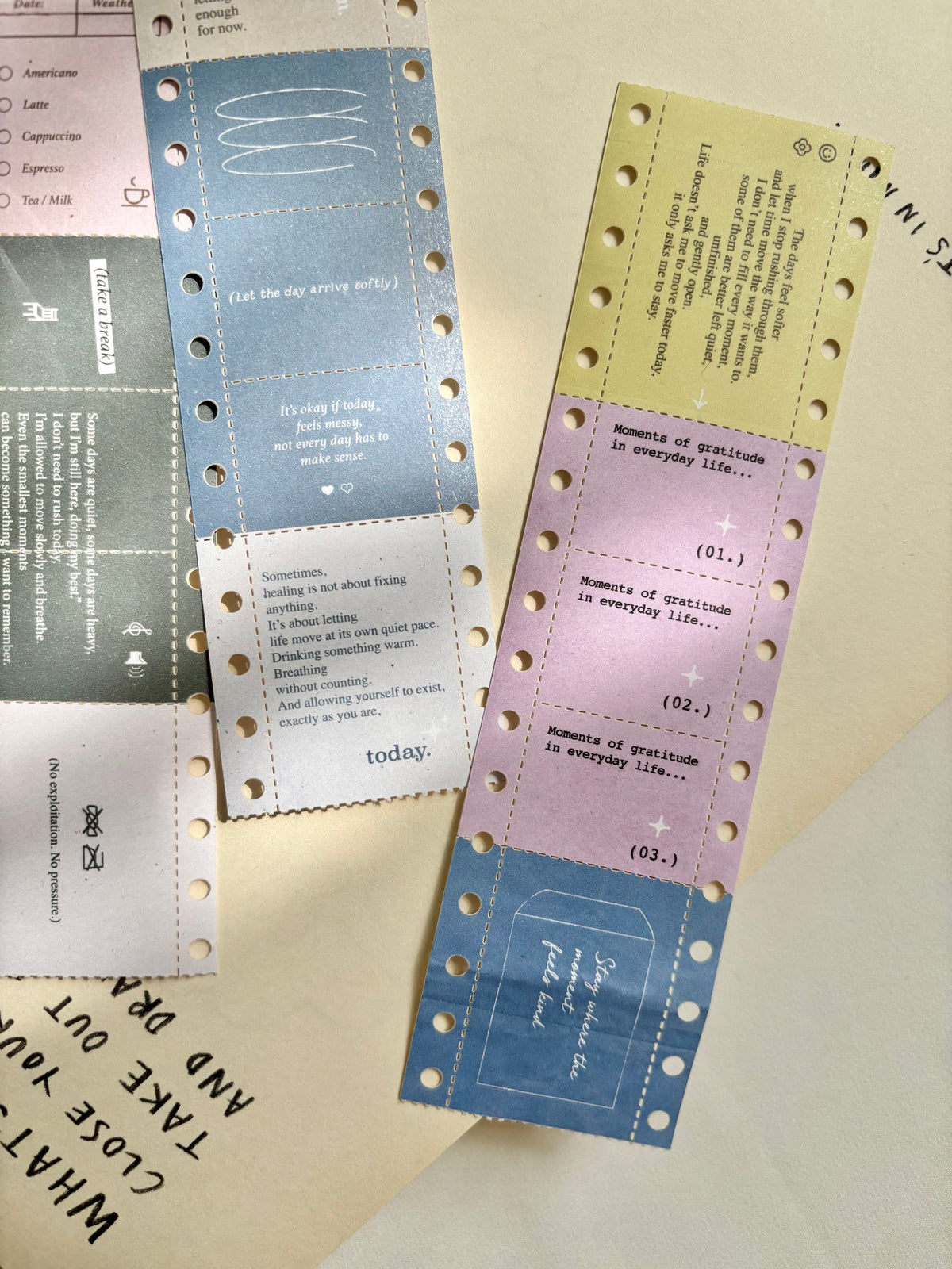 PION - Washi Tape 45 mm - Report Paper - Paper Tape Shaped
