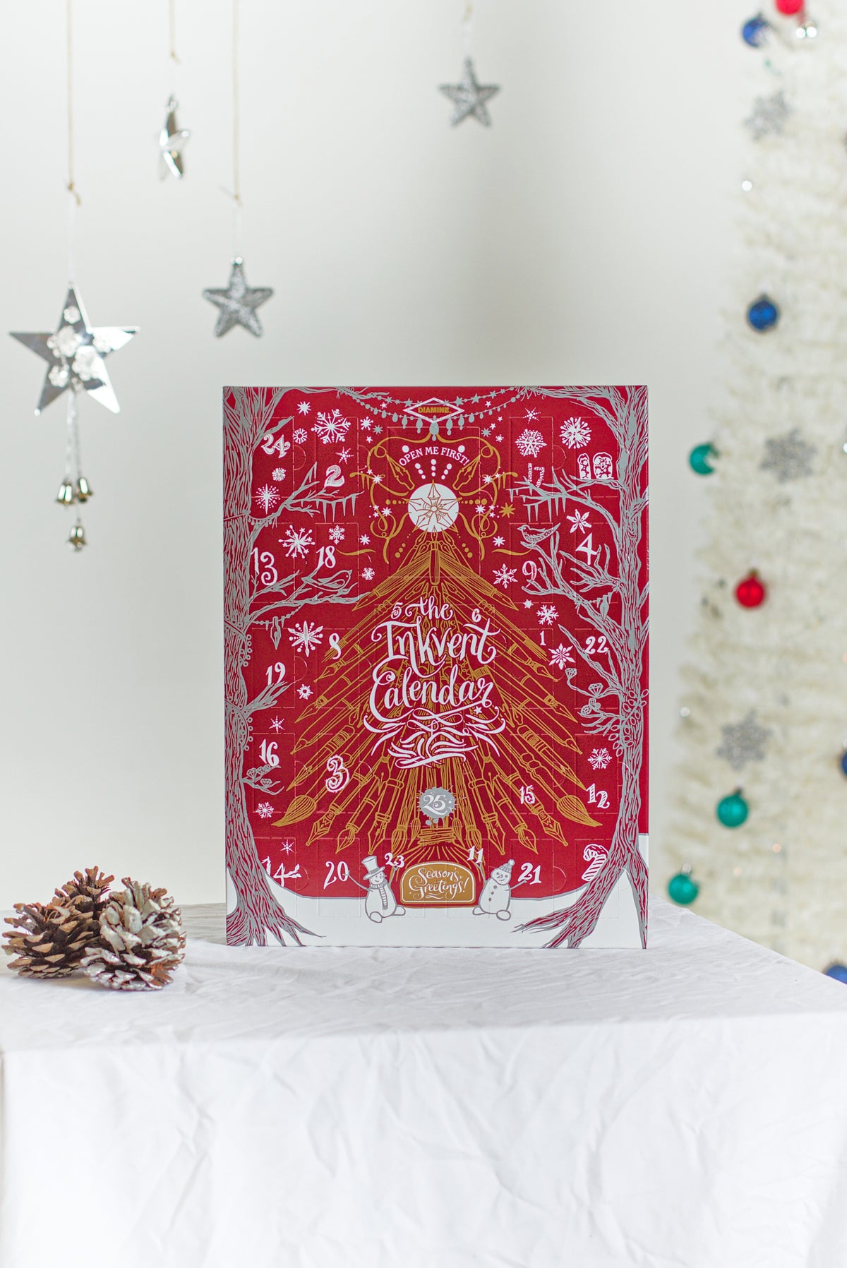 Diamine - CALENDARIO ADVIENTO 2026 - BURGUNDY EDITION - InkVent Calendar