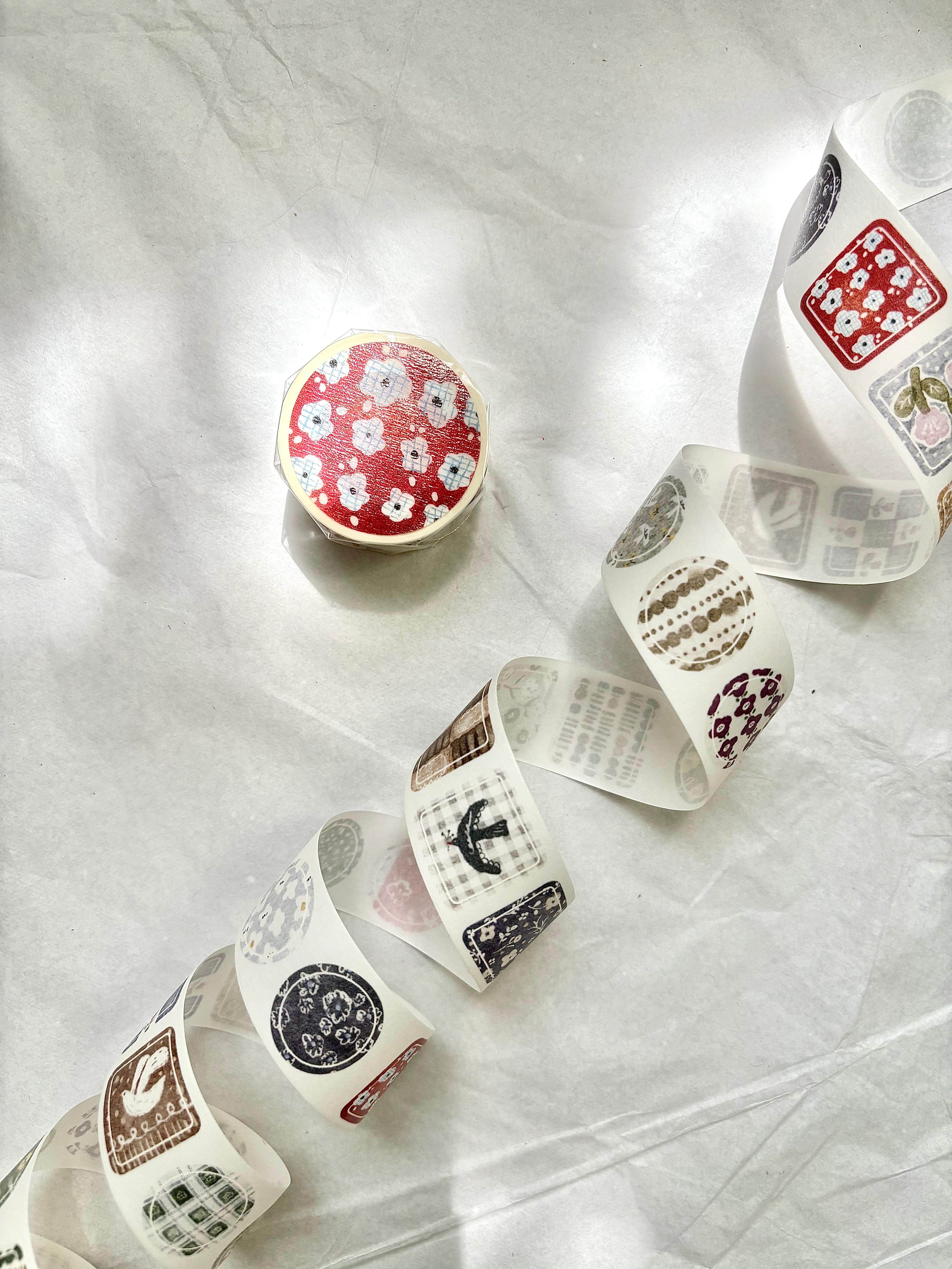 PION - Washi Tape Troquelado 25 mm - Coasters