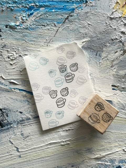CatDoo - Sello de madera - Mini Cups