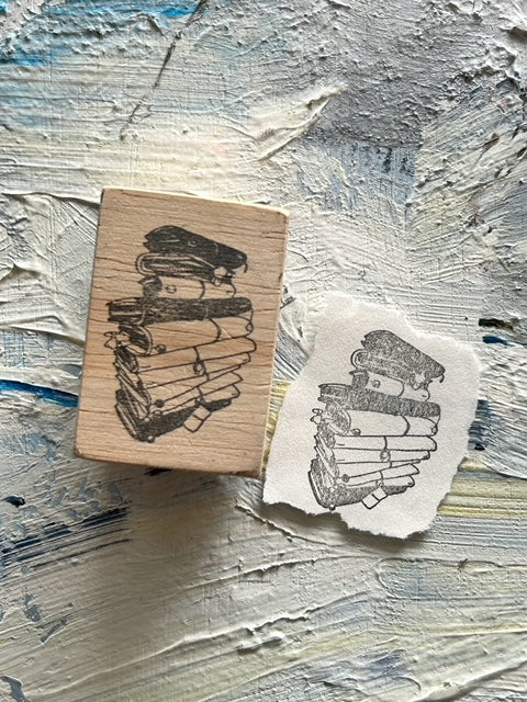 CatDoo - Sello de madera - Journal Stack