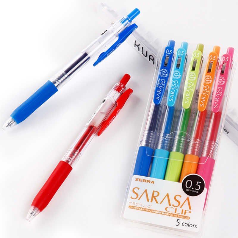 Zebra - Set 5 Bolígrafos 0.5mm SARASA Clip