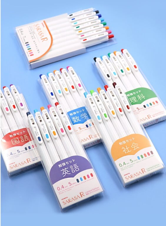 Zebra - Set 5 Bolígrafos 0.4mm SARASA R - Social