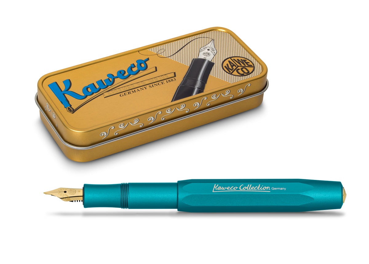 Kaweco - Pluma Estilográfica - COLLECTION Aluminio - Iguana Blue
