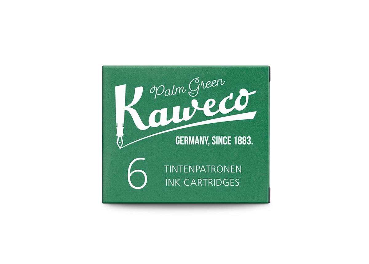 Kaweco - Pack recambio 6 cartuchos tinta - Palm Green - Verde