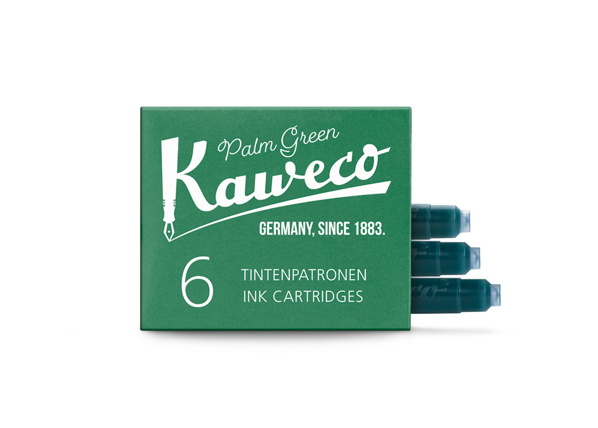 Kaweco - Pack recambio 6 cartuchos tinta - Palm Green - Verde