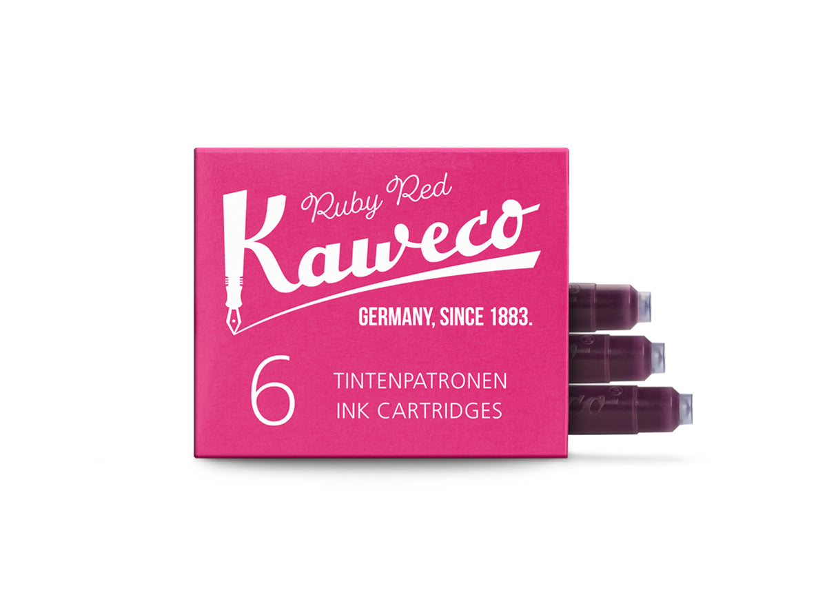 Kaweco - Pack recambio 6 cartuchos tinta - Ruby Red - Rojo
