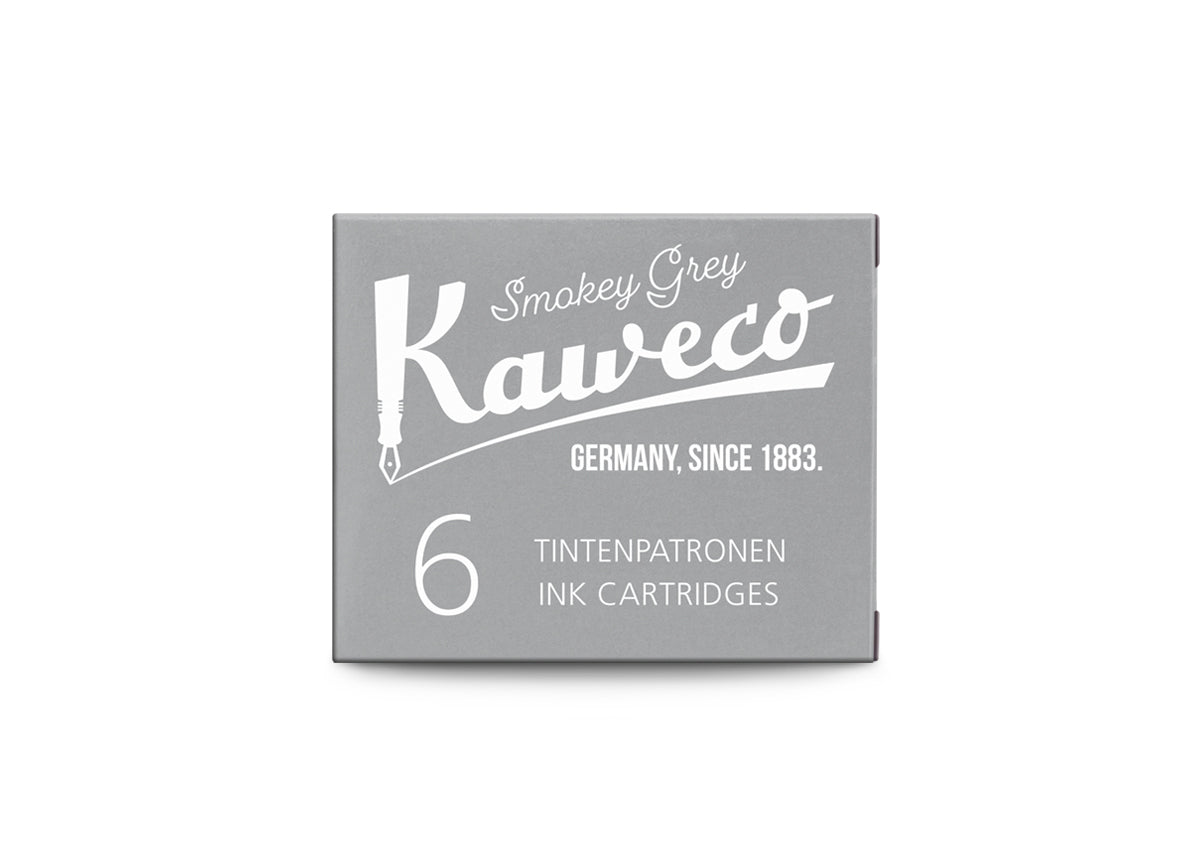 Kaweco - Pack recambio 6 cartuchos tinta - Smoky Grey - Gris