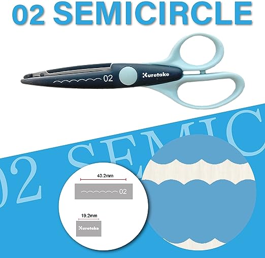 Kuretake - Tijeras Craft - 02 Semicircle