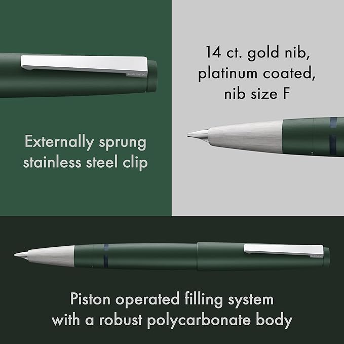 LAMY - Set Pluma Estilográfica 2000 + Cuaderno - Pine - ORO 14K - Edición Limitada