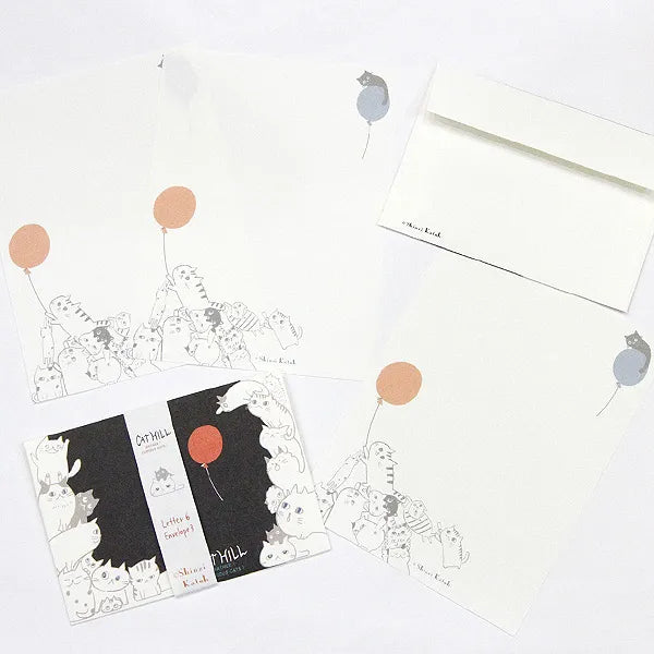 Shinzi Katoh - Set Cartas y Sobres - Cat Hill Black