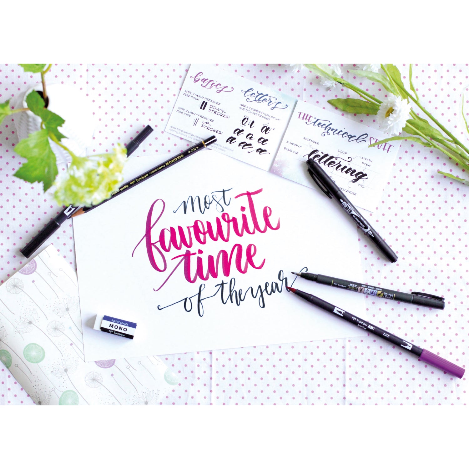 Tombow - Set Lettering - Avanzado