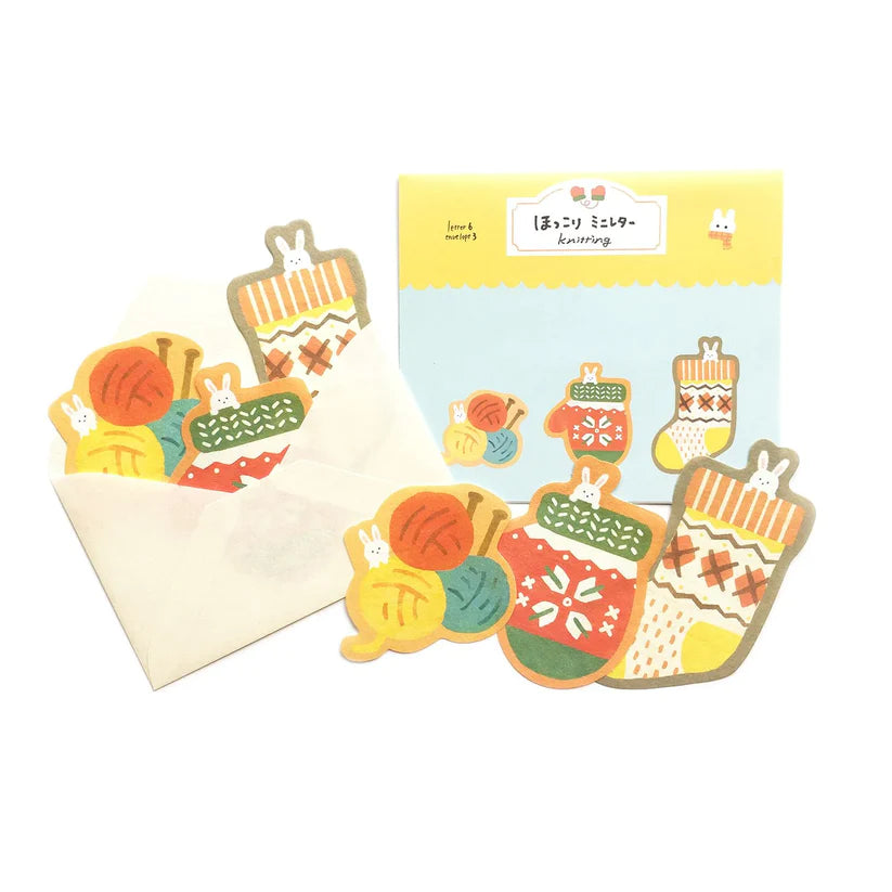 Furukawashiko - Set cartas y sobres mini - Rabbit Knitting