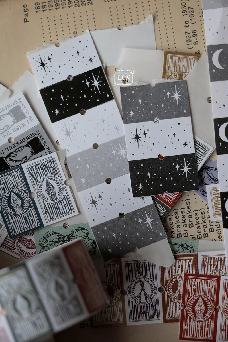 LCN - Pegatinas en Rollo - Moon / Stars