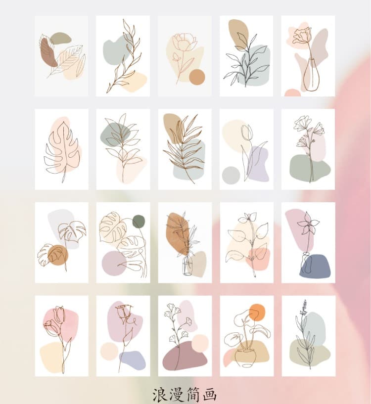MO·CARD - Libro Pegatinas 50 ud- Romantic Style