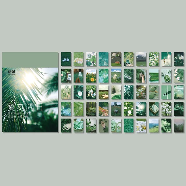MO·CARD - Libro Pegatinas 50 ud- Verde
