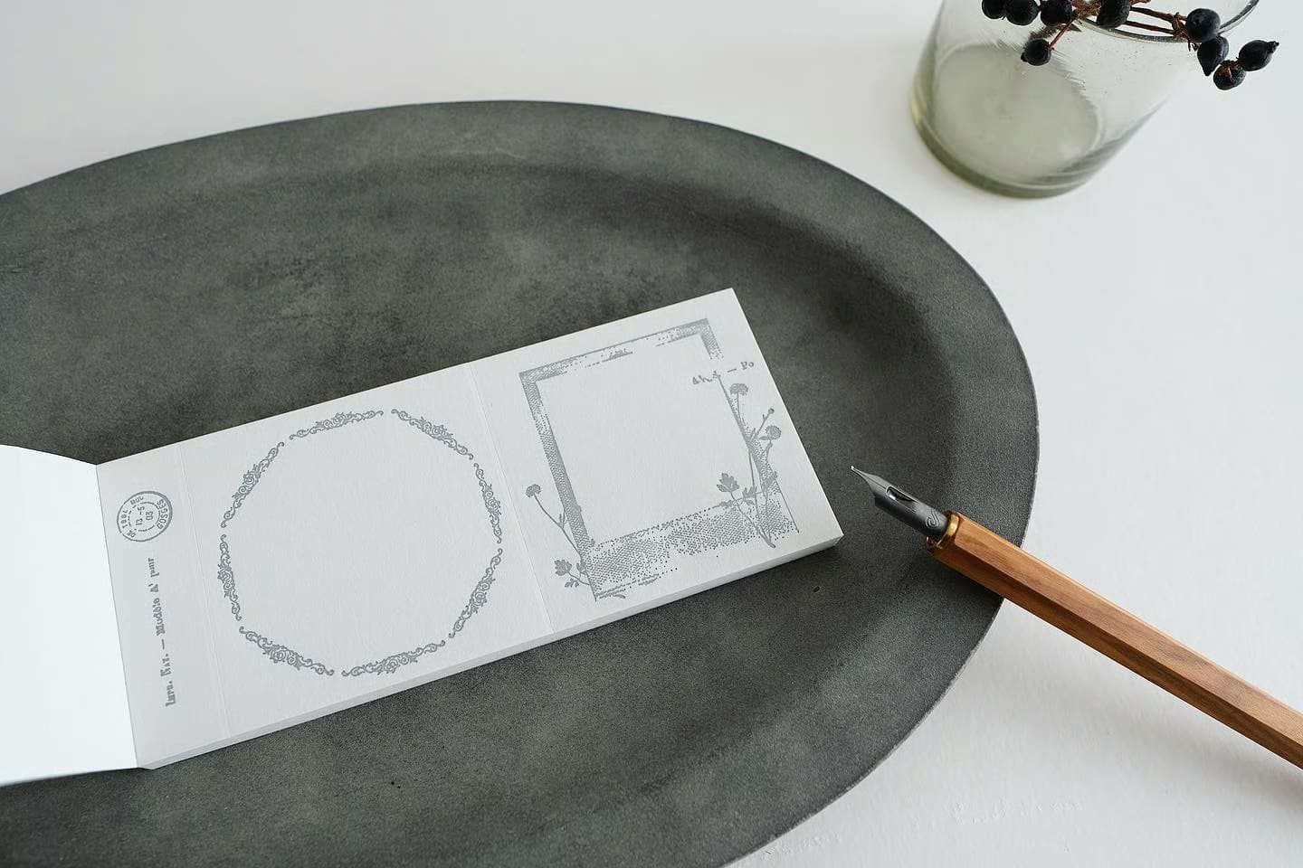 Yohaku - Bloc de notas - Letterpress Collection Grey