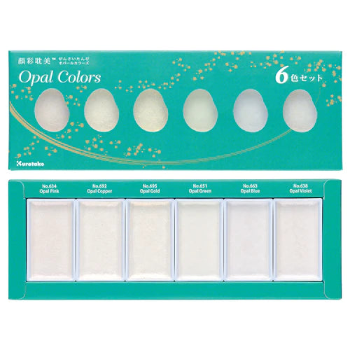 Kuretake - Set de Acuarelas GANSAI TAMBI - Opal Colors
