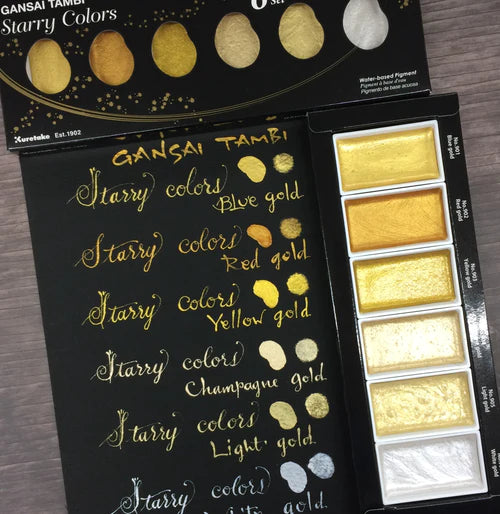 Kuretake - Set de Acuarelas GANSAI TAMBI - Starry Colors