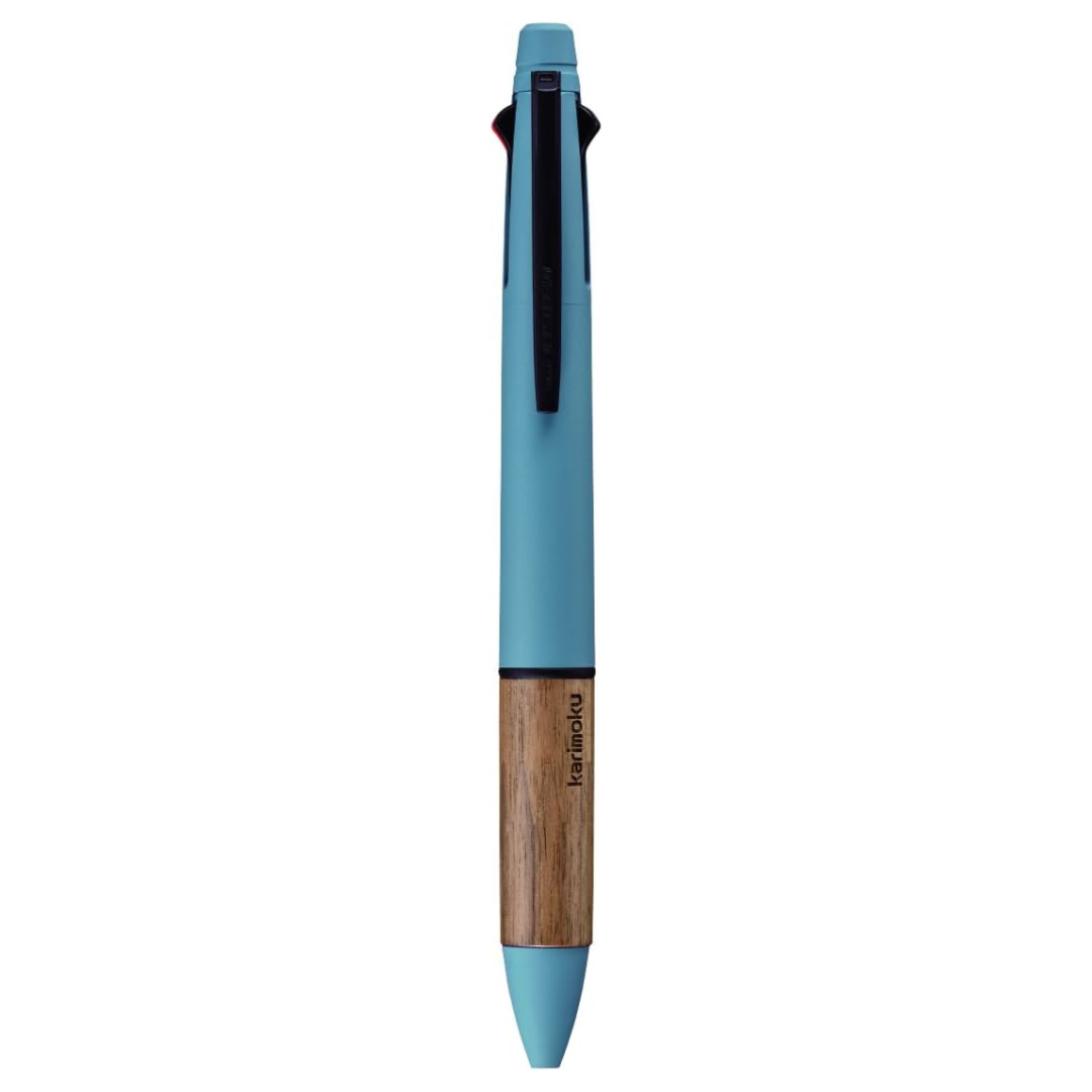 Mitsubishi Uni - Bolígrafo multifunción 4&1 - Steel Blue - Jetstream x karimoku