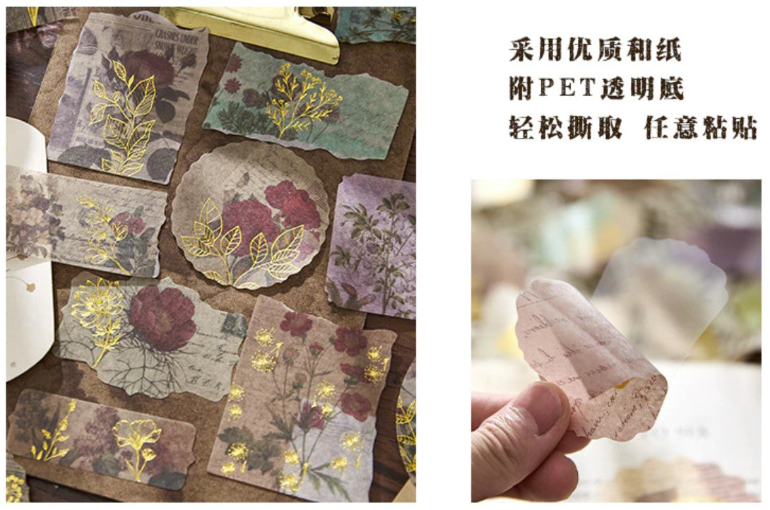 Zaomo- Pegatinas 40ud - Bronzing Series - Carteles Retro