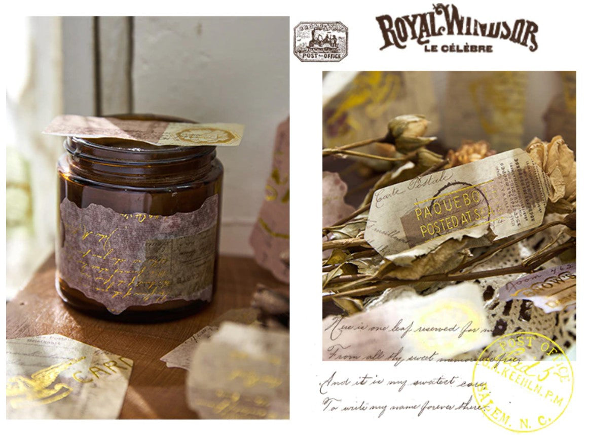 Zaomo- Pegatinas 40ud - Bronzing Series - Recortes Noticieros