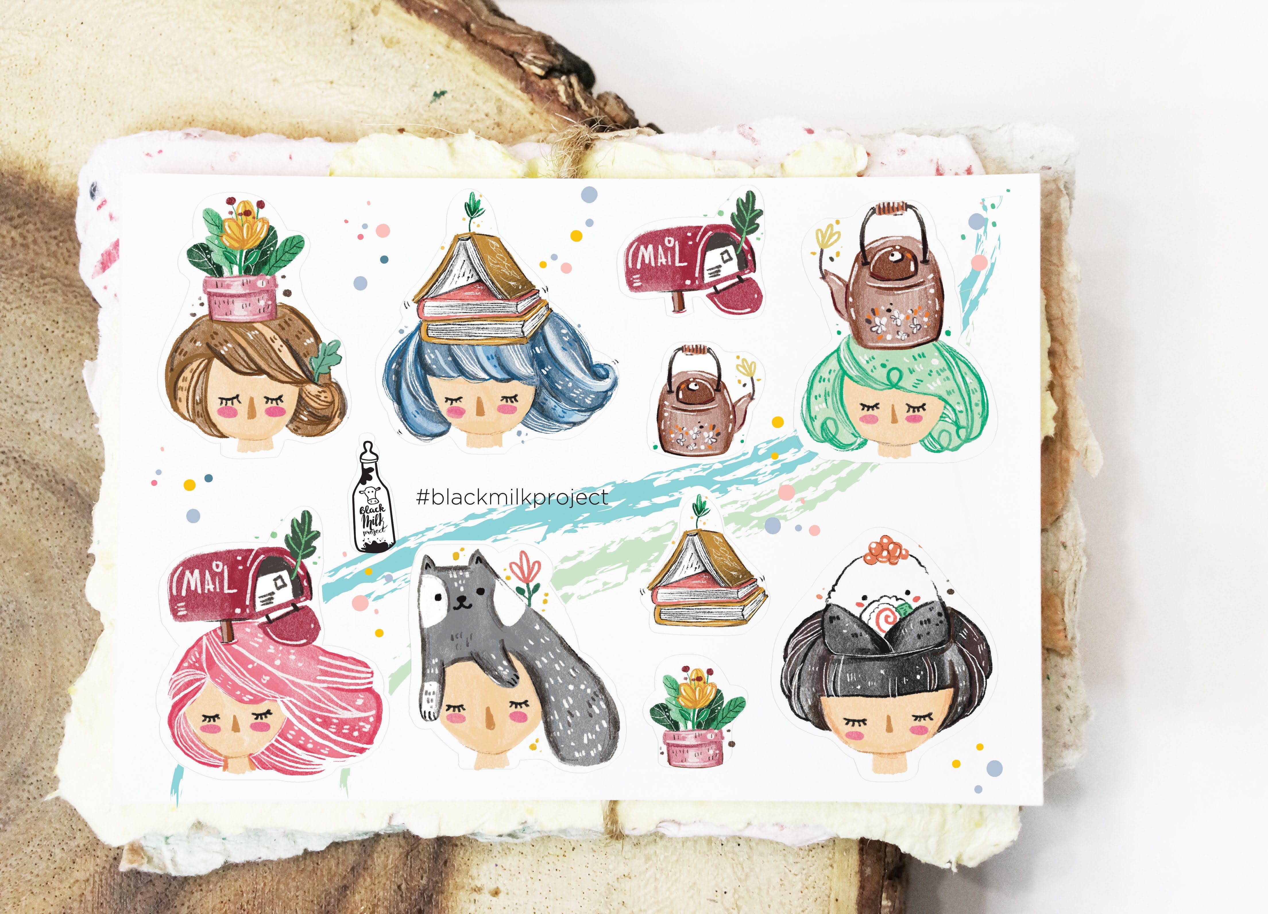 Black Milk Project - Hoja de Pegatinas PET Mini - On My Head