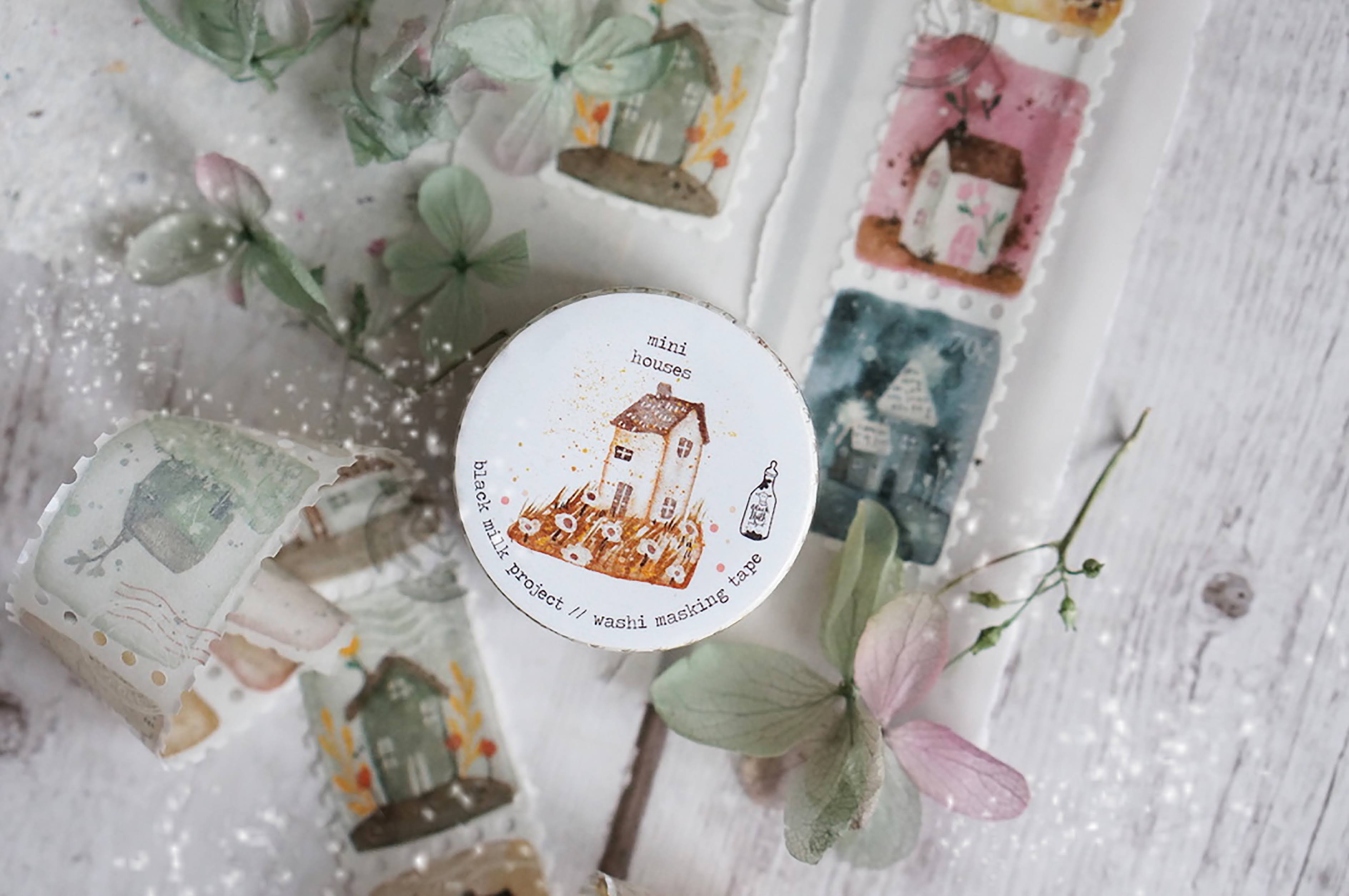 Black Milk Project - Washi Tape Troquelado - Mini Houses