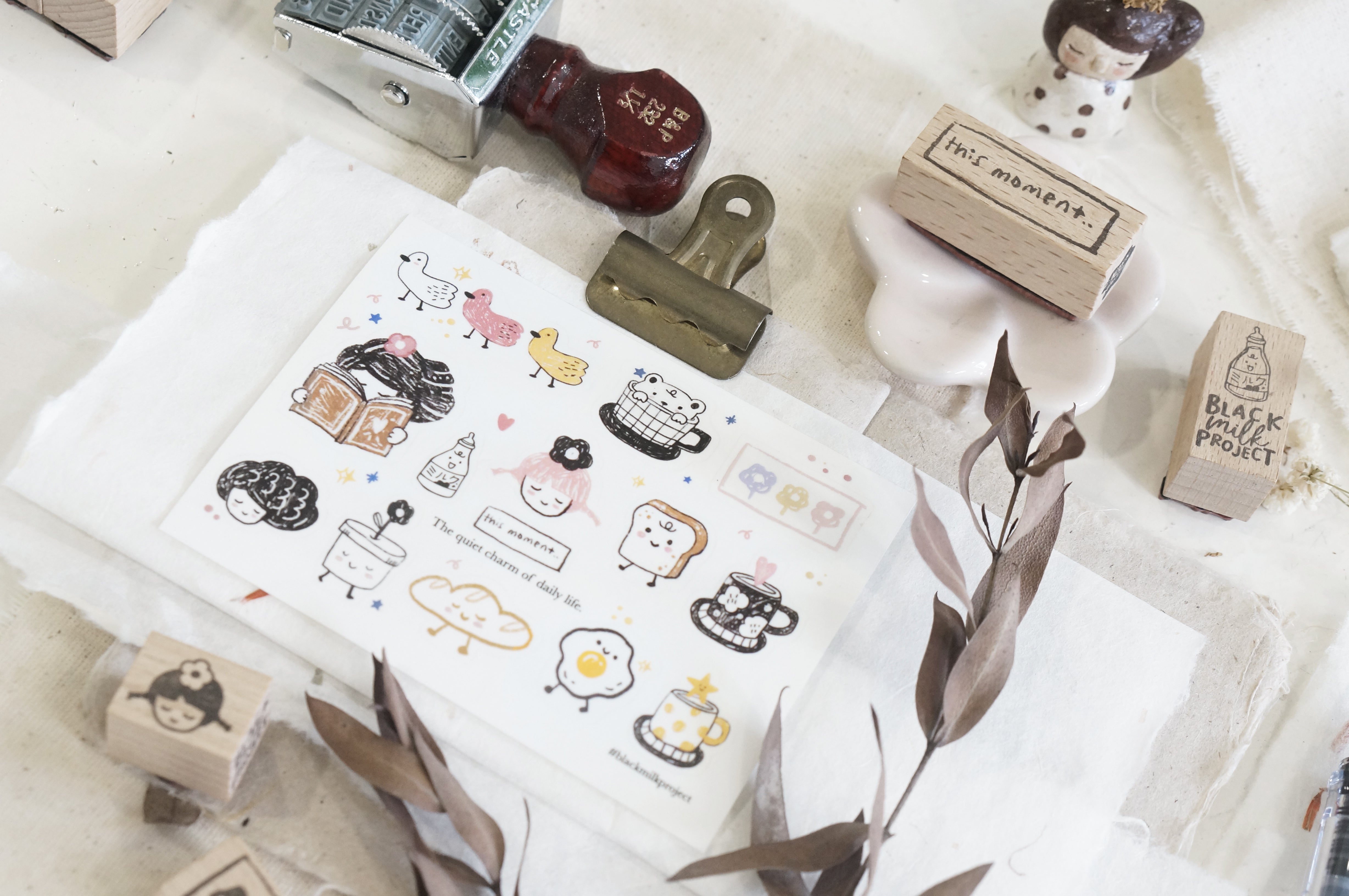 Black Milk Project - Hoja de Pegatinas PET Mini - This moment