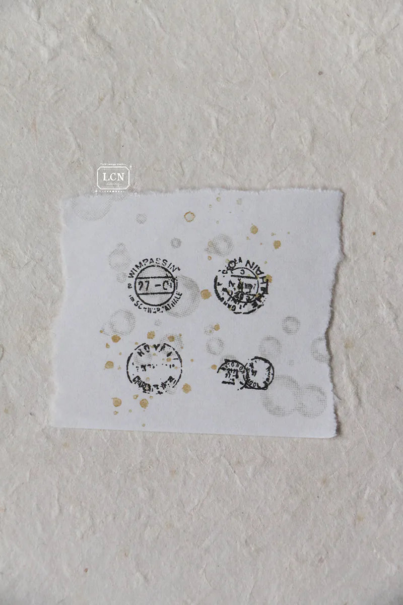 LCN - Set 4 Sellos de Madera - Mini Postage Marks