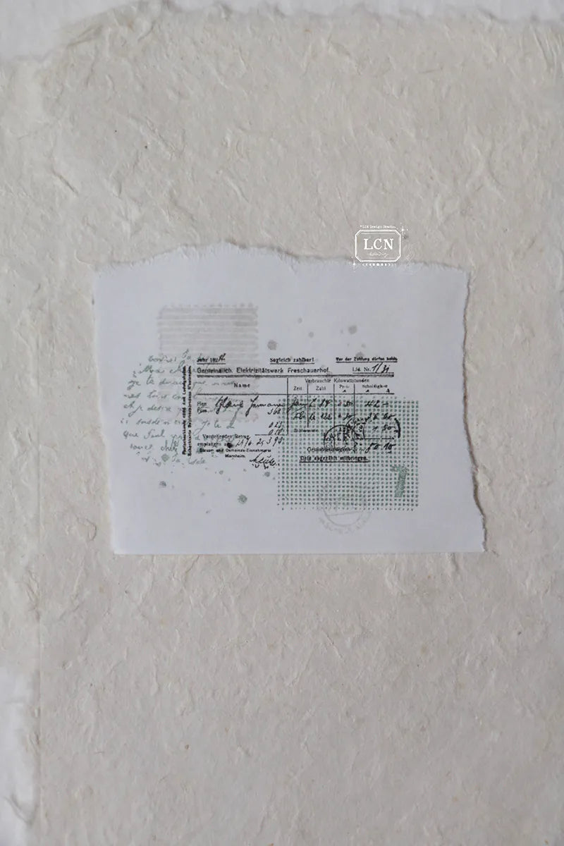 LCN - Sello de Madera - Mini Receipt L - Receipt Stamp